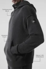 Alo Black Hoodie logo