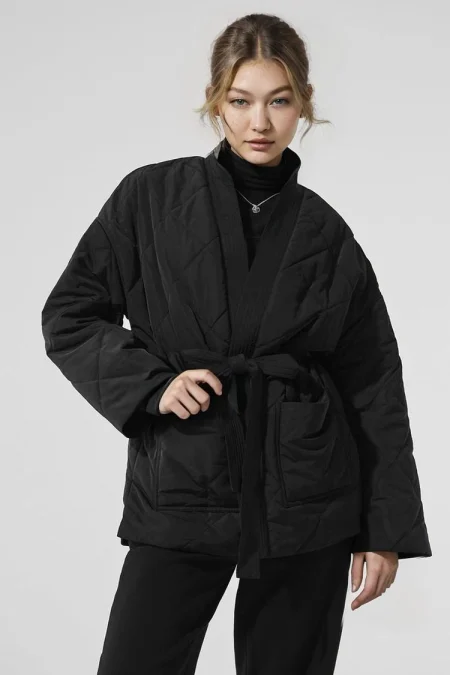 Alo Black Puffer Jacket