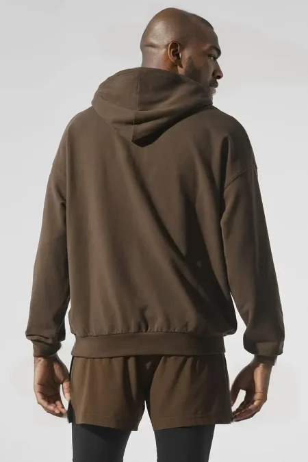 Alo Brown Hoodie Back
