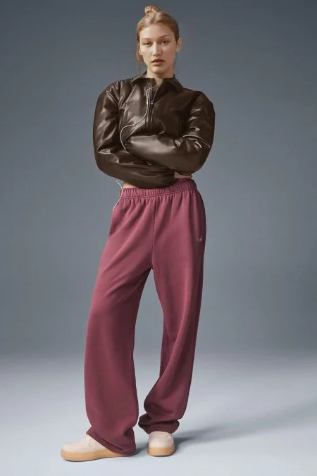 Alo Cropped Break Line Bomber Jacket