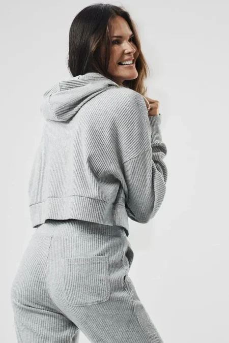 Alo Grey Hoodie back