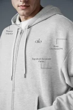 Alo Hoodie Zip logo