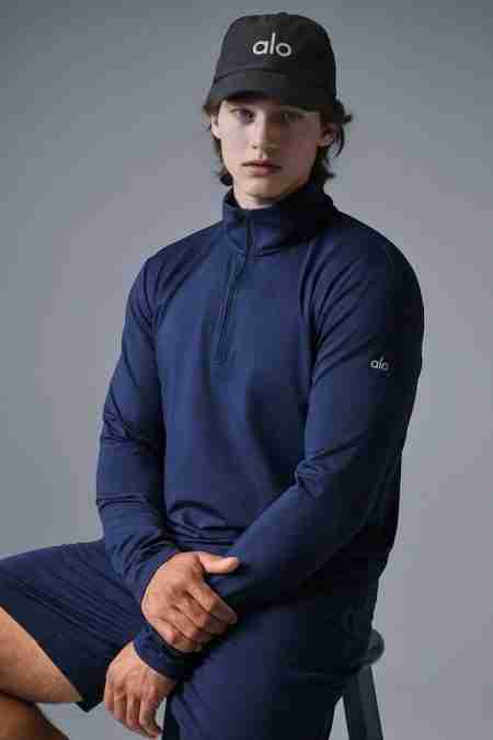 Conquer 1/4 Zip Reform Long Sleeve Navy