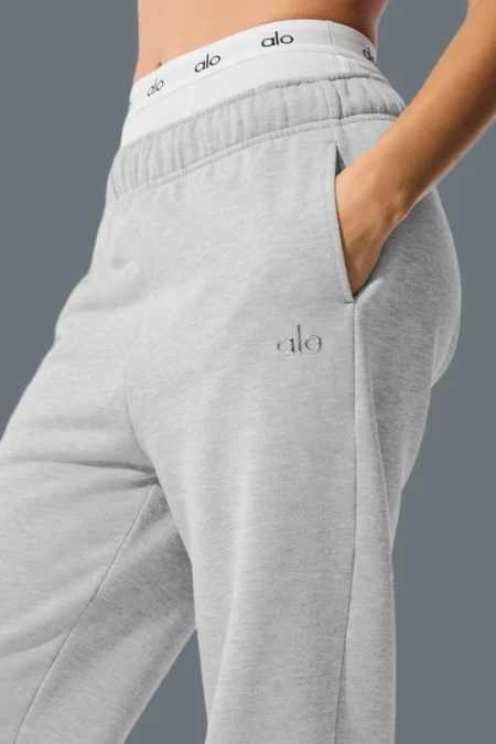Alo Accolade Sweatpant Dupe Logo