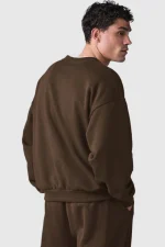 Alo Brown Sweatshirt Logo