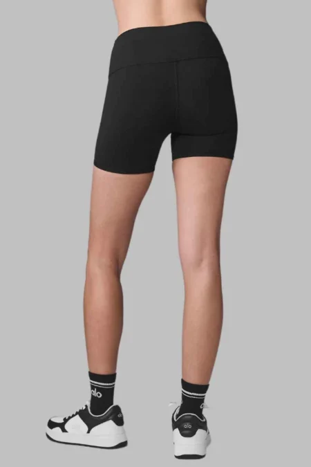 Black Biker Shorts Back