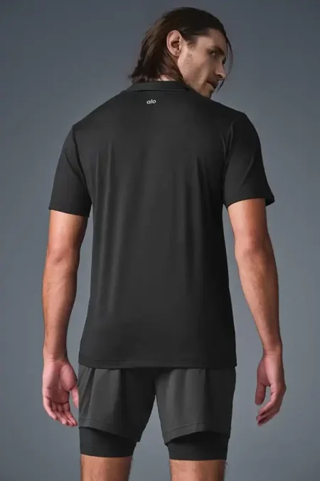 black short shirt back