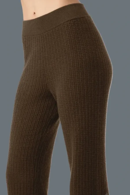 brown alo sweatpants side