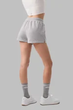 Grey Sweat Shorts Back