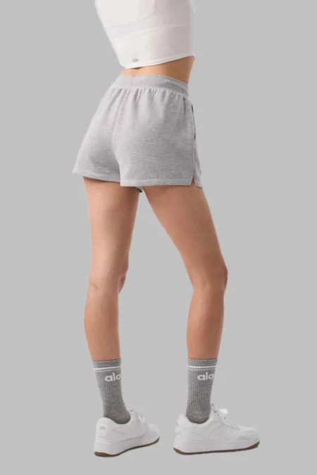 Grey Sweat Shorts Back