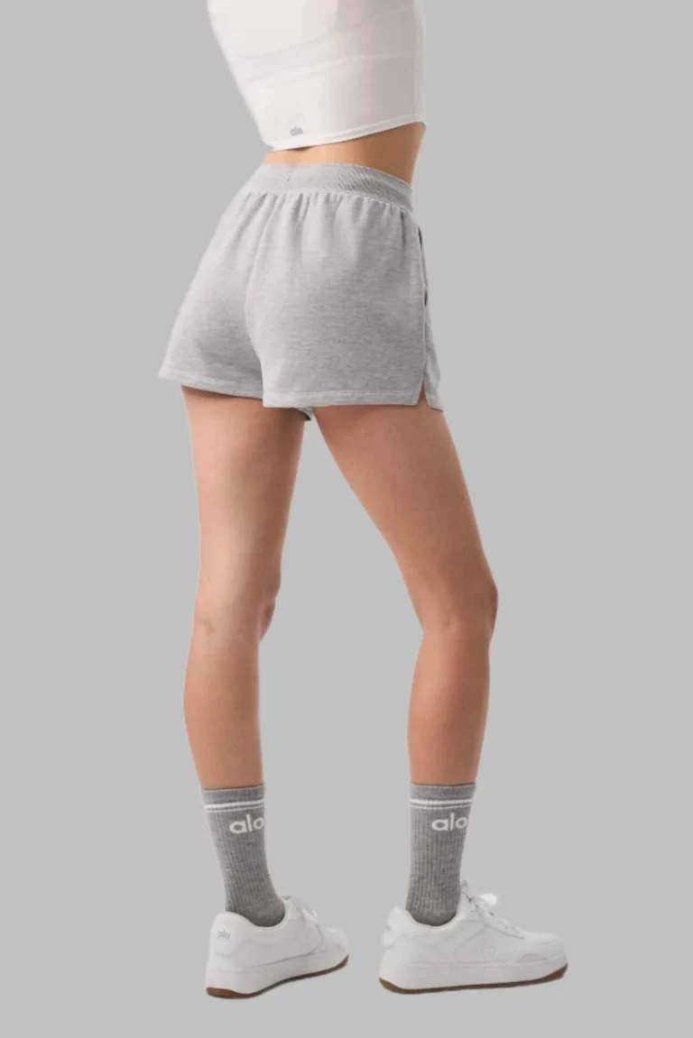 Grey Sweat Shorts Back